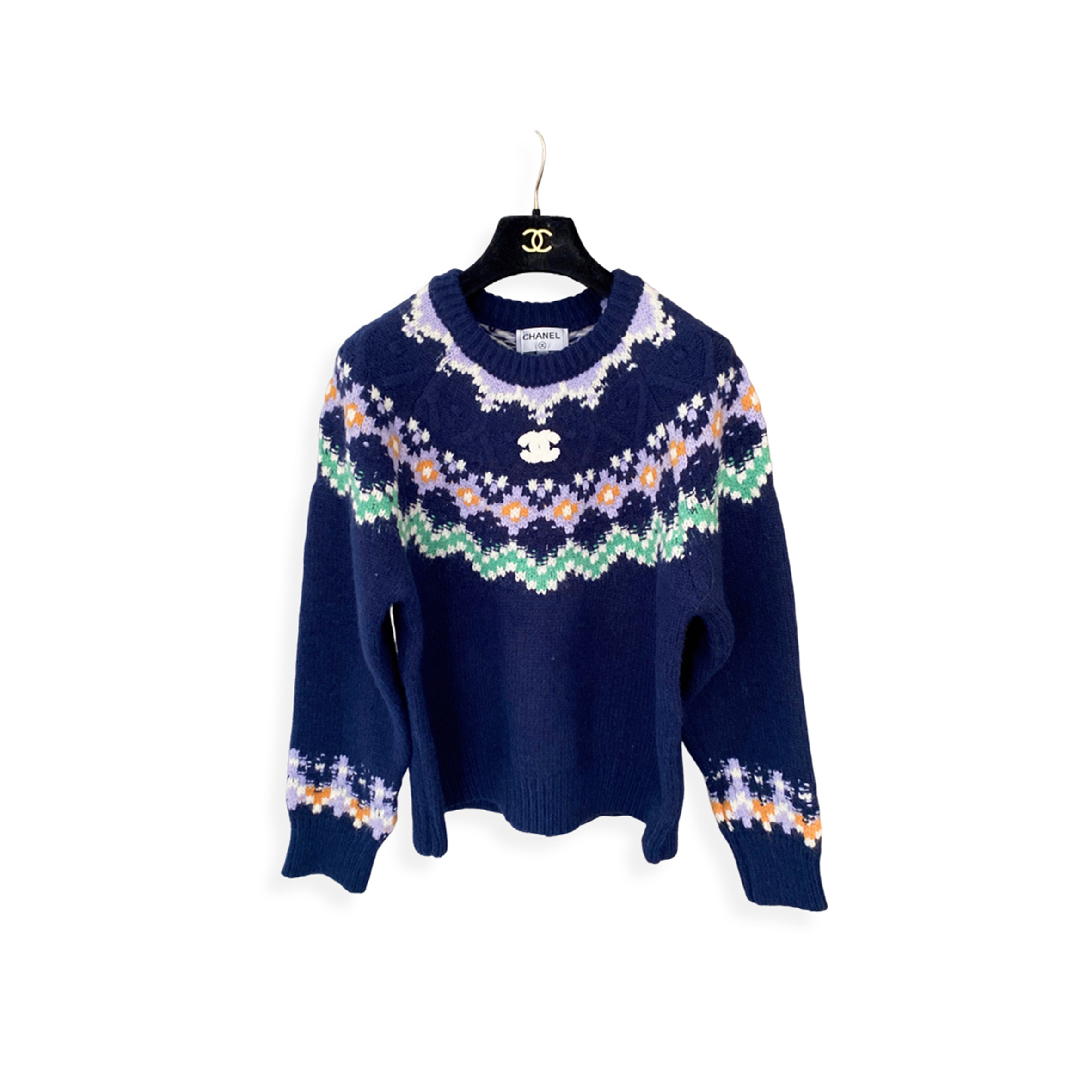 Ch**el fairisle jumper women casual long sleeve jumpers